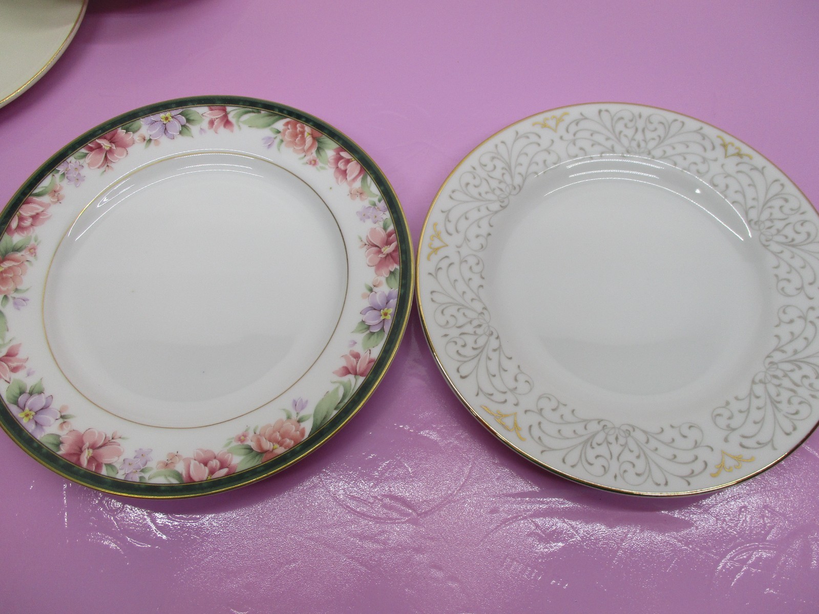 Vintage Set Of 10 Mismatched China Bread~Desert Plates