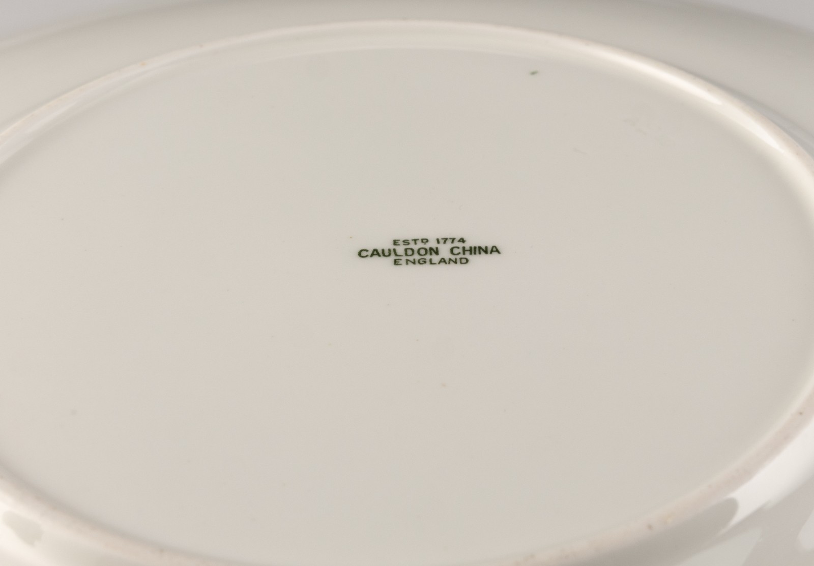 1905-1920 Cauldron Bone China England Plate Floral Gold Gilt 10.75″ 1.3lbs A1029