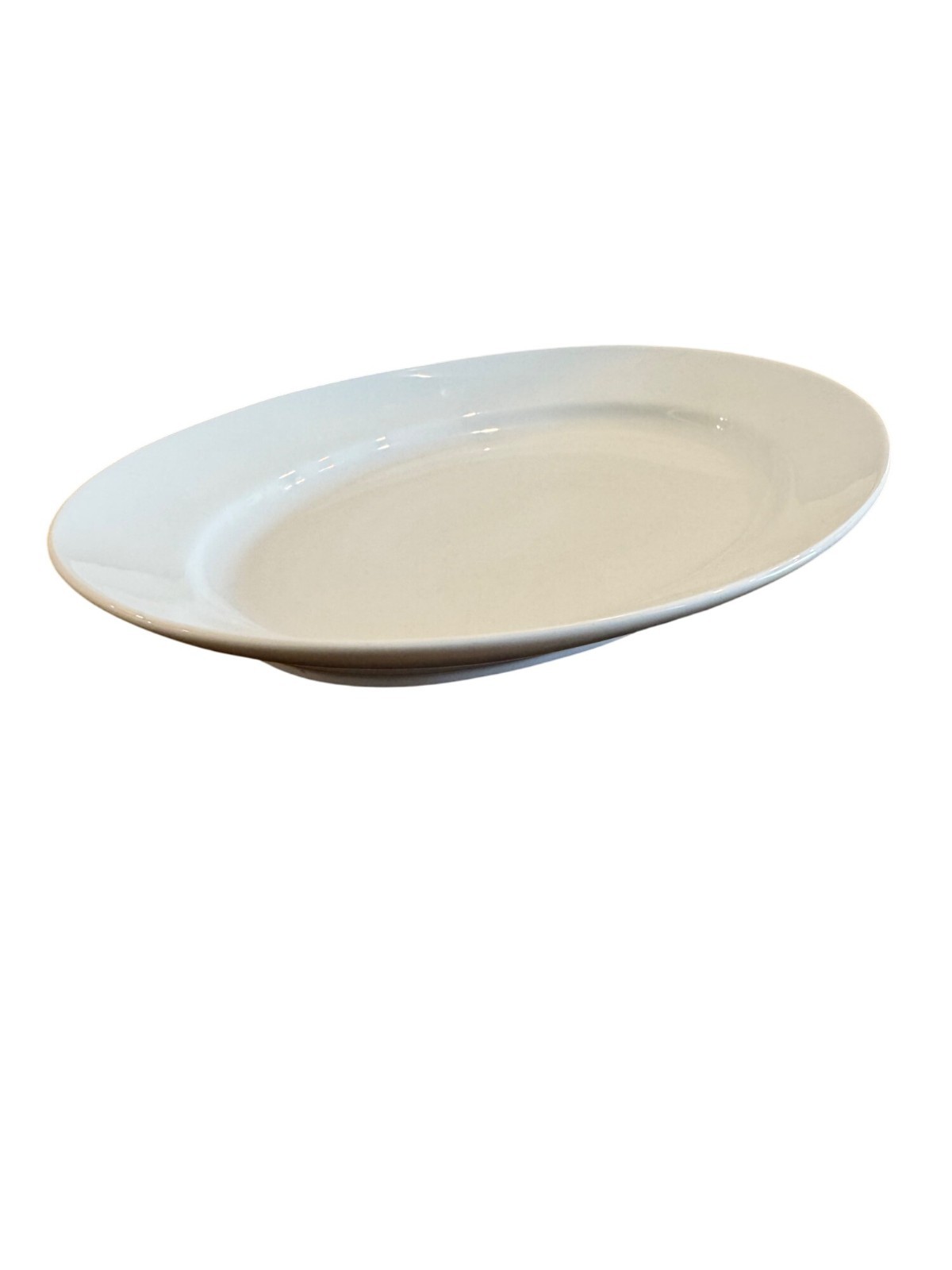Pillivuyt Oval Porcelain Serving Platter France White 22″x15″ Elegant Dining Pie