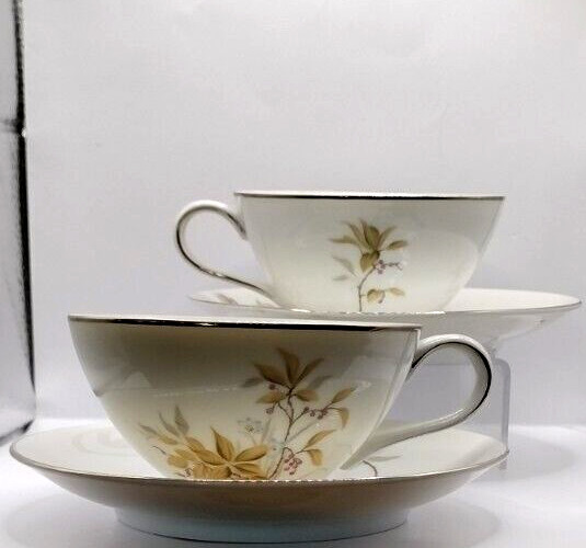 Japanese Harmony House China Federal Sunny Glade Pattern Set of 2 Vintage
