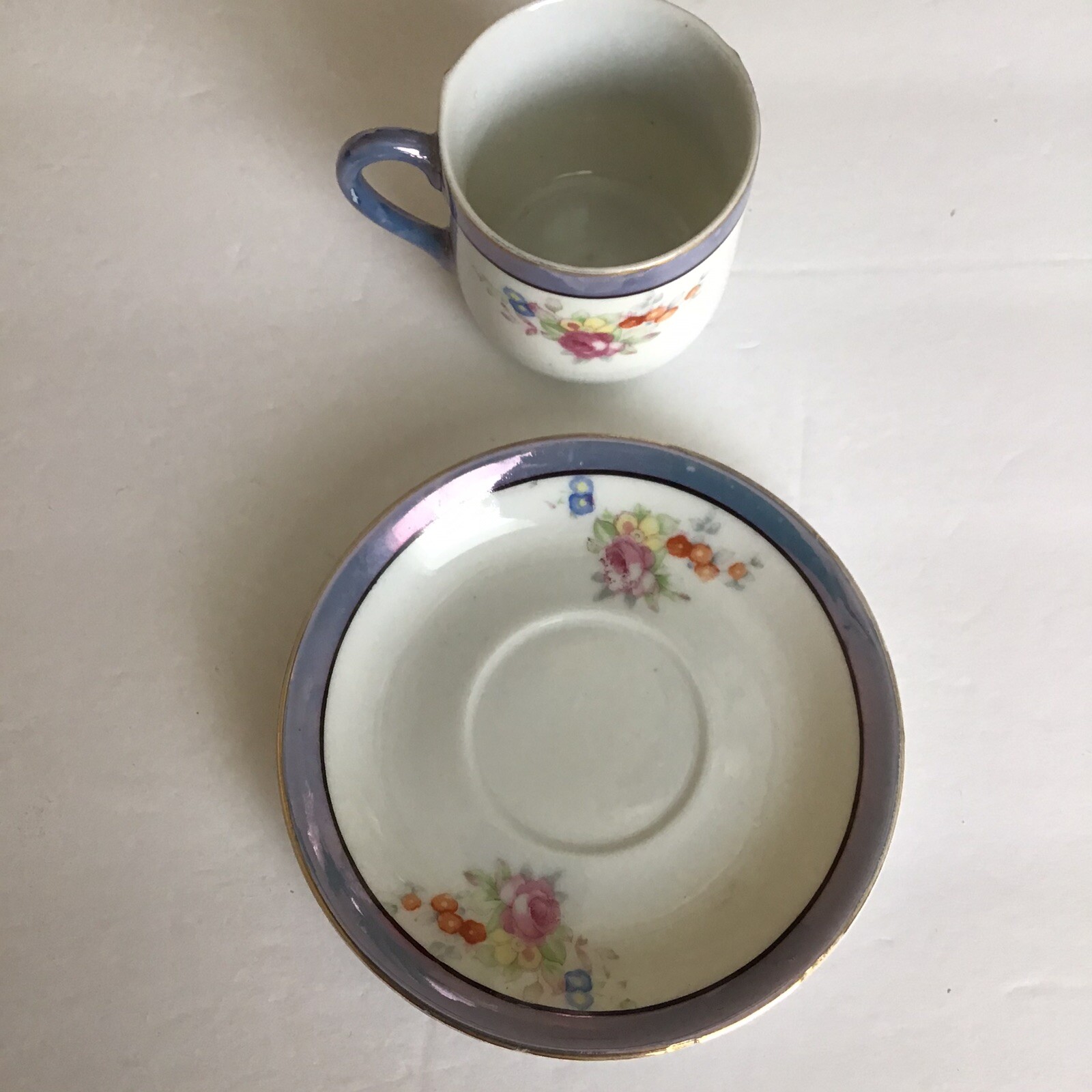 Vtg SGK Delicate Tea Cup And Saucer Made In Occupied Japan