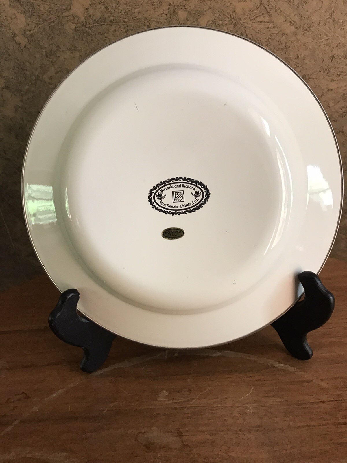 NEW Vintage Mackenzie Childs COURTLY CHECK Rimmed Bowl/Dish