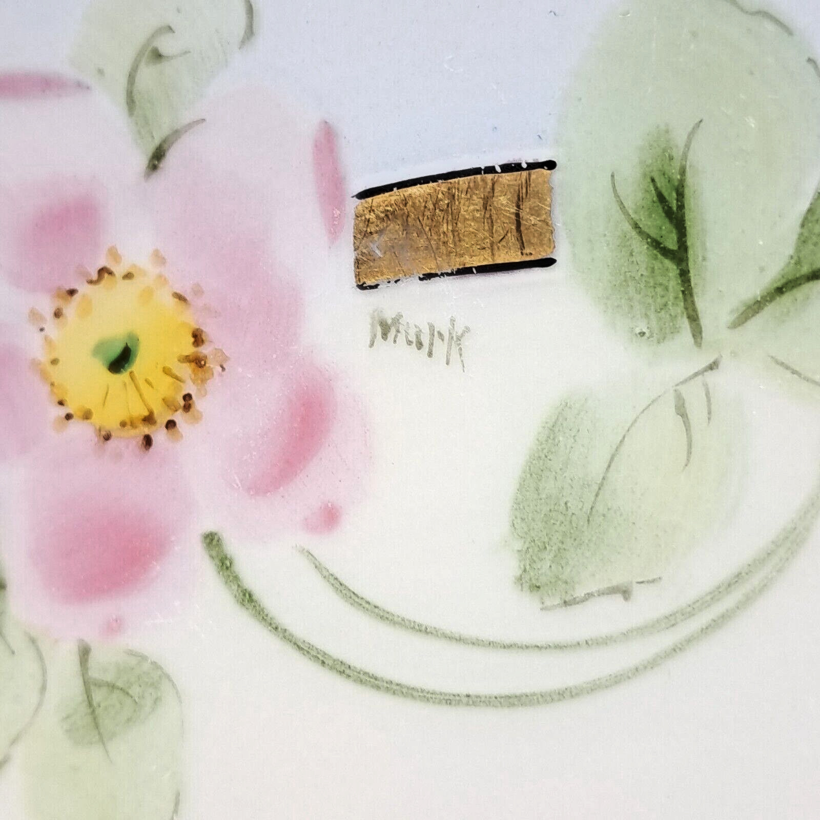 Pickard 6.75″ Dessert Plate antique Hand Painted porcelain c. 1918 pink flowers