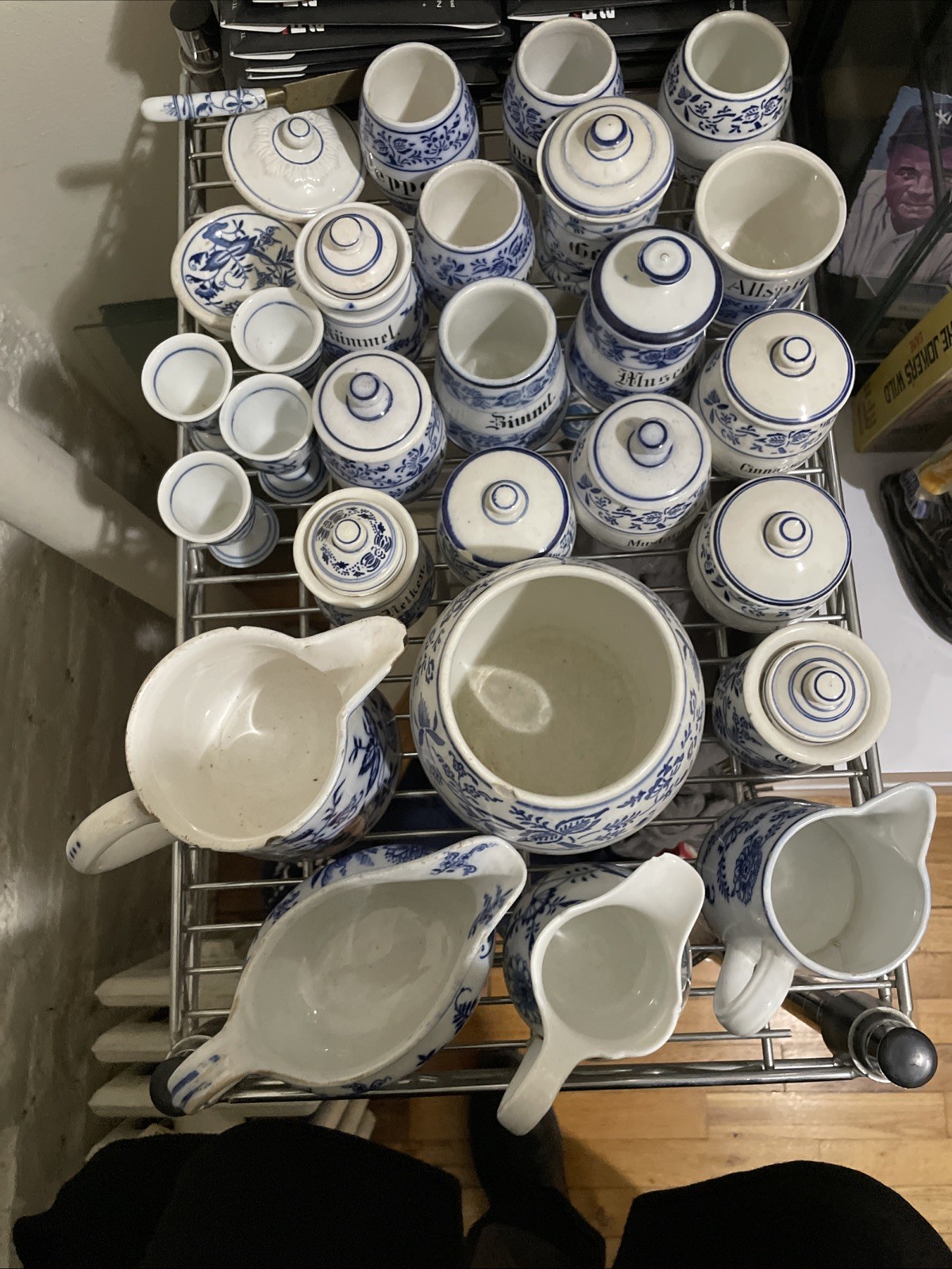 Meissen Blue Onion: 28 PIECE LOT! Spices, Sugar bowl,Creamers & More! Germany!