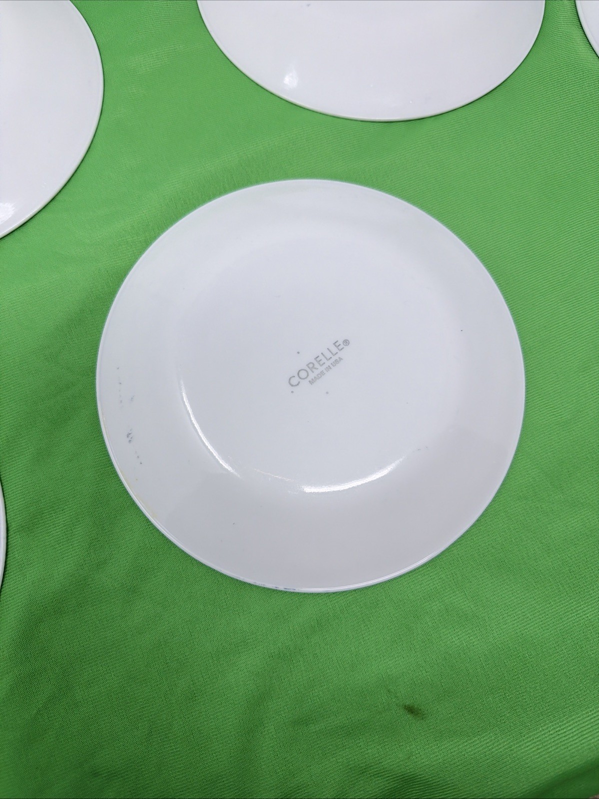 Set Of 6 Corelle Vitrelle Portofino Salad/Dessert Plates Blue Floral 6.75″
