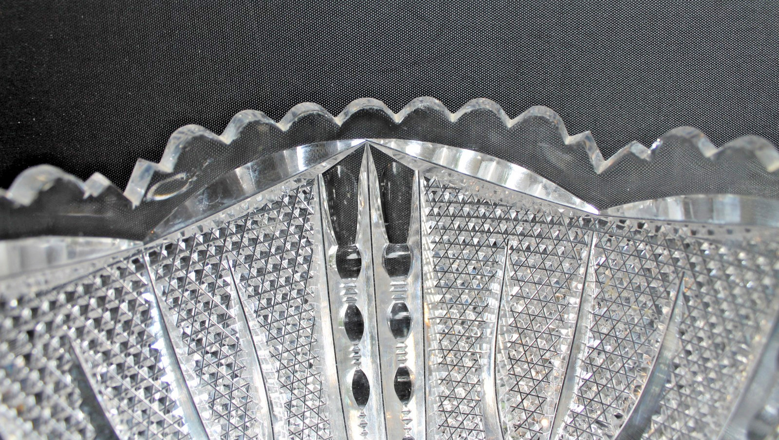 American Brilliant Signed Libbey No. 496 Cut Glass Bowl in “Victor” c. 1905-1910