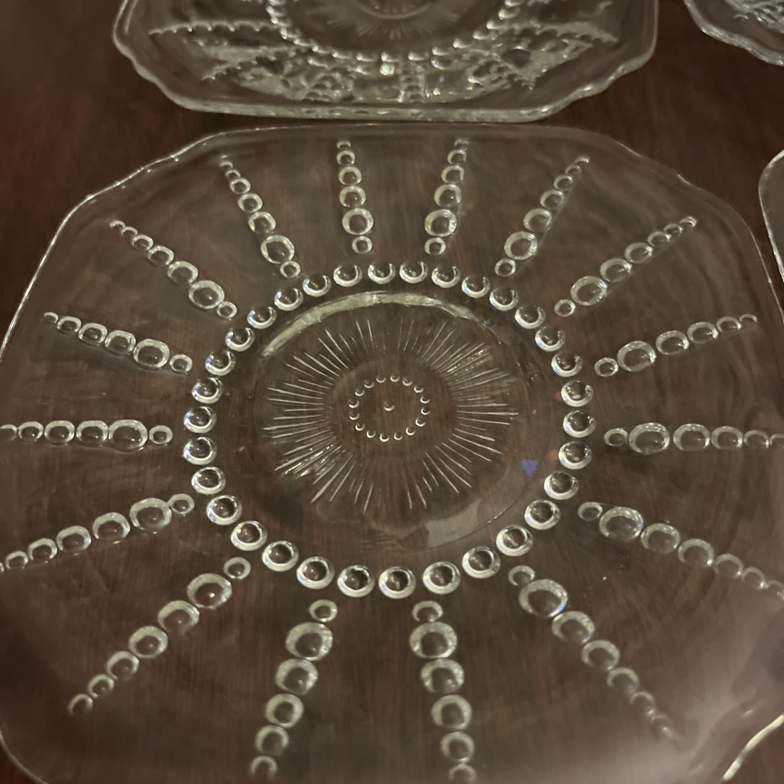 Columbia Depression Bread & Butter Plate Set(6) By Federal Glass 1938