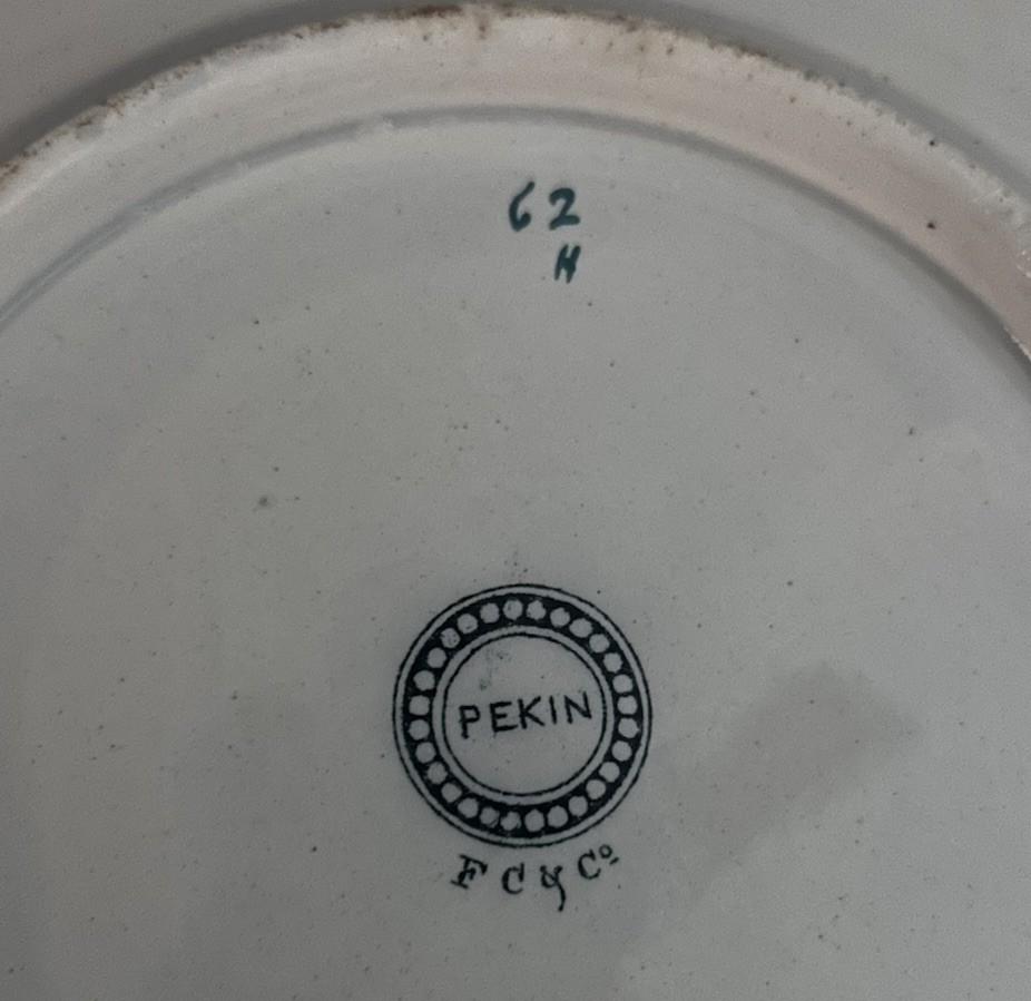 Antique Beech & Hancock PEKIN Plate/bowl, 9.5”