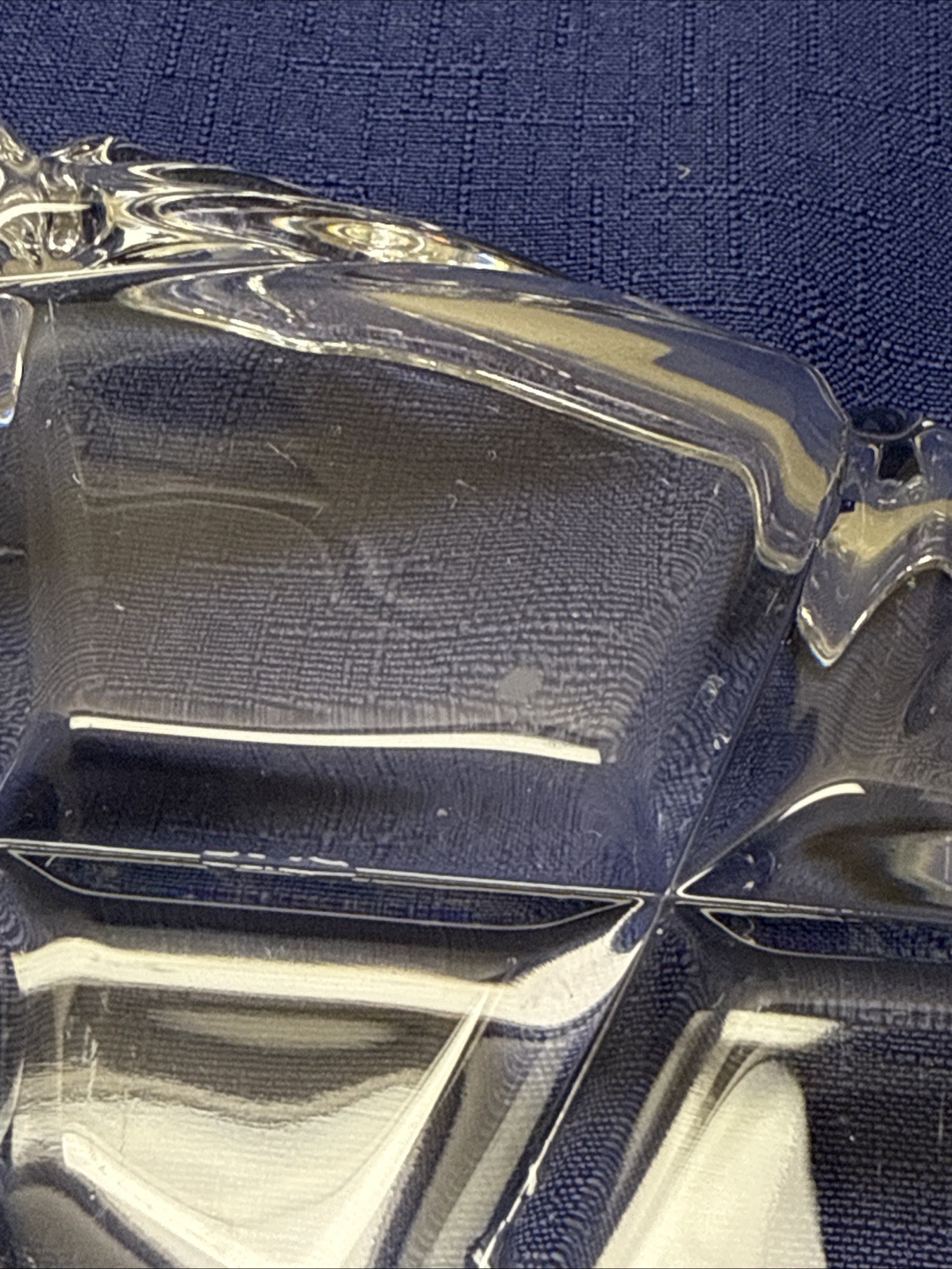 Divided Relish Platter Mikasa Crystal Roxborough Clear Glass 15″L Germany READ
