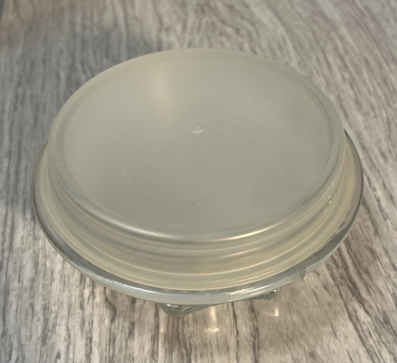 Vintage Anchor Hocking WEXFORD Diamond Pattern 9.5″ Glass Canister