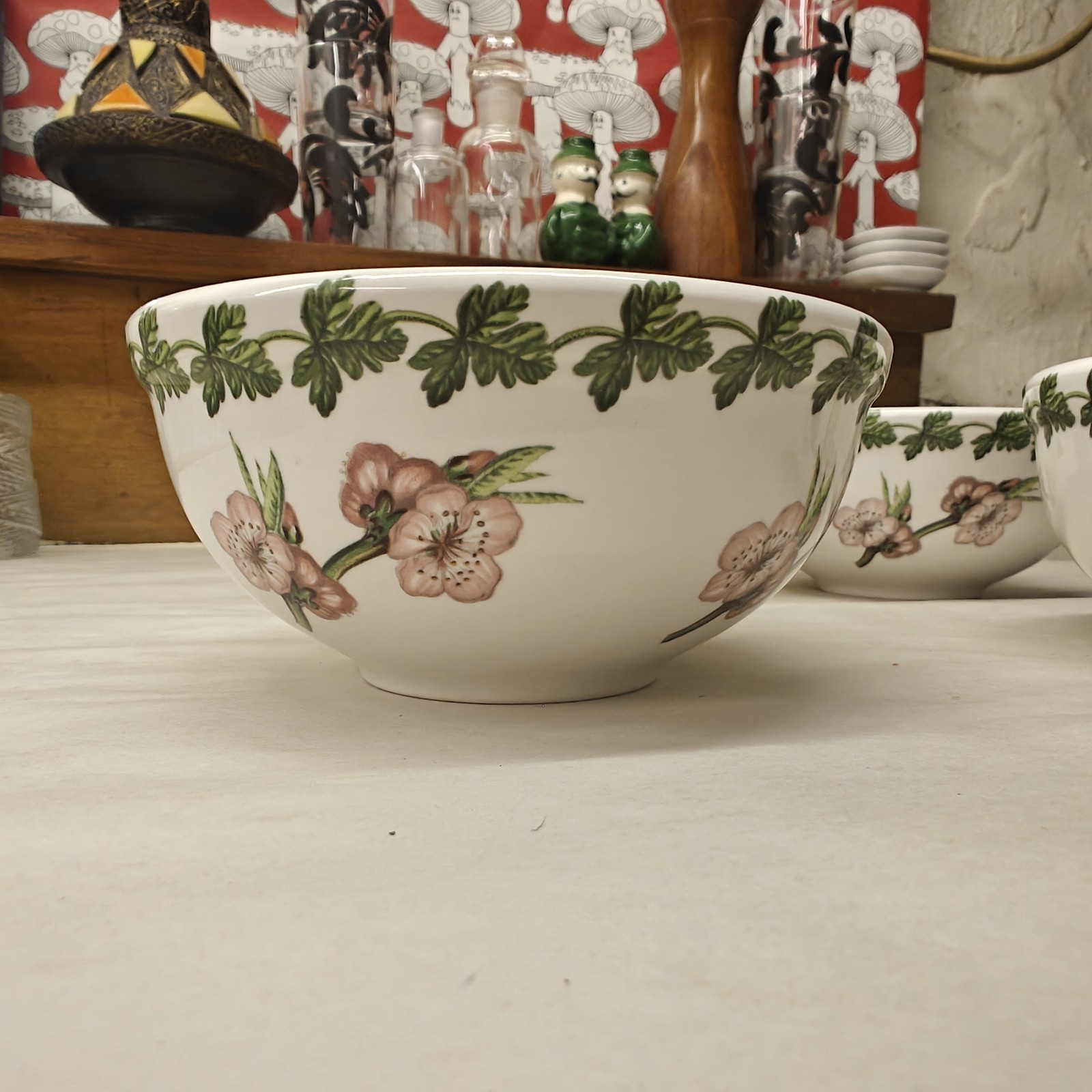 (4) Portmeirion Pomona Fruit/Dessert Bowls 5-1/2in – Made in England