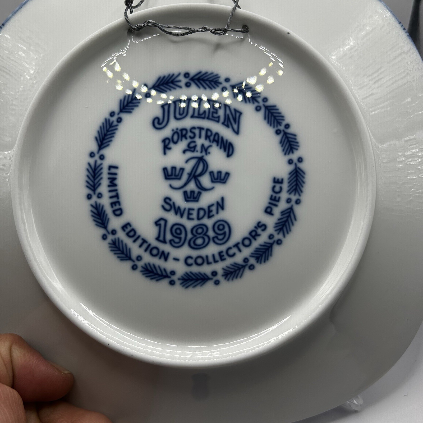 Gunnar Nylund Rörstrand Sweden Vintage Wall Plates Set Of 5 90’ 89’ 88’ 87’ 84’