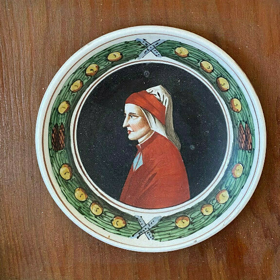 Wooden Frame Antique Italian Medallion Verbanum Stone Sci Laveno