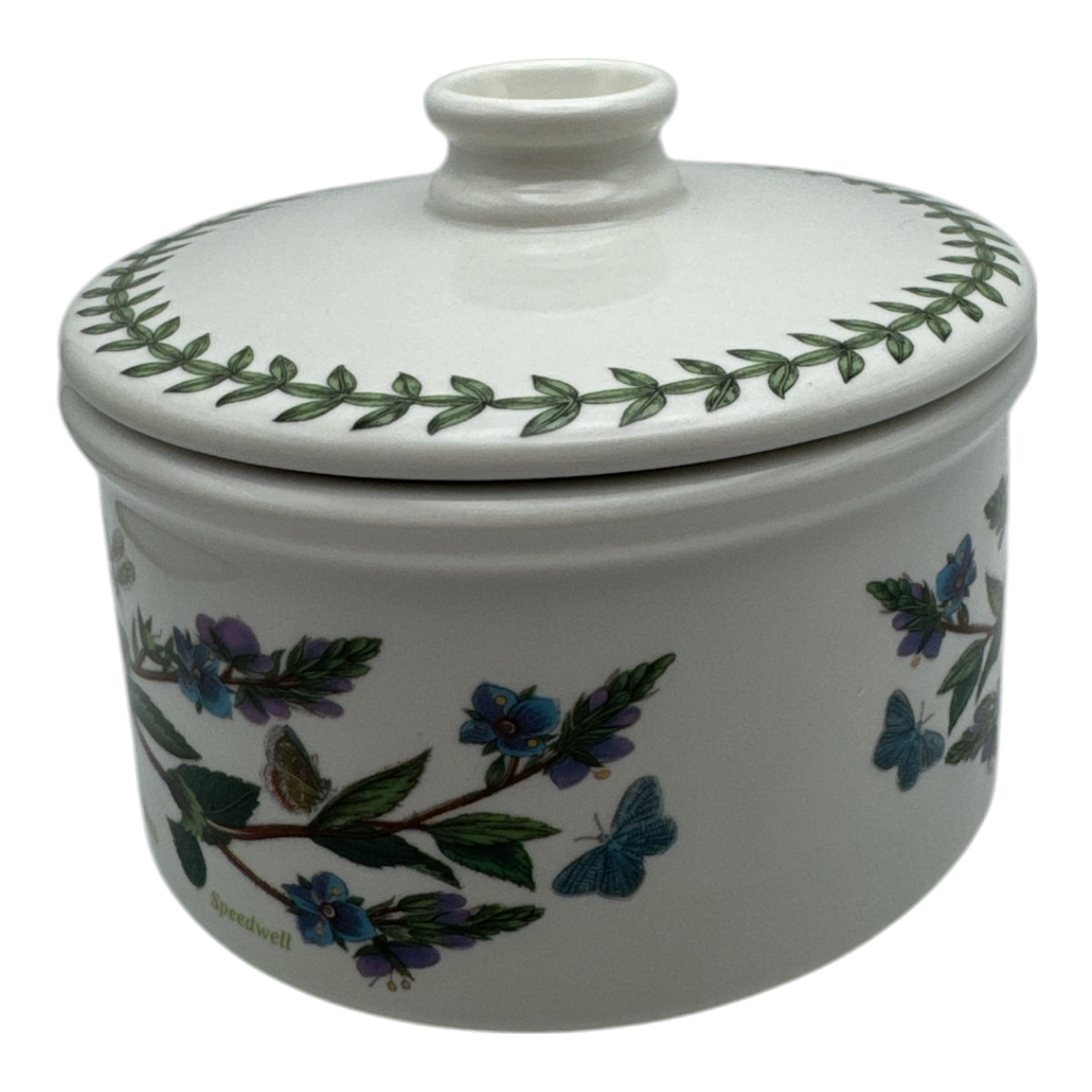 Portmeirion BOTANIC GARDEN Casserole Dish with Lid Veronica Chamaedrys EUC
