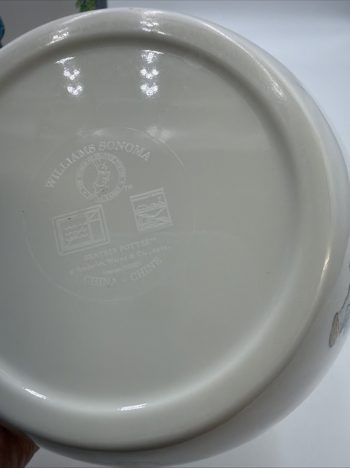 Williams Sonoma Beatrix Potter Easter Peter Rabbit 2 Piece Plate 1 Bowl 1 Cup
