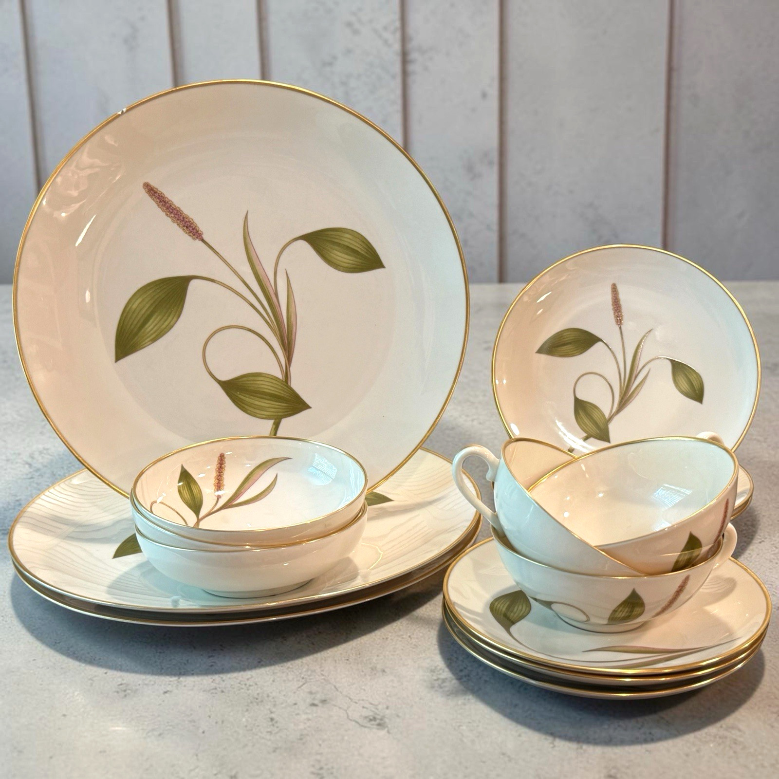 Vintage Franciscan Mesa Dinner Set for 3 ~ Plates Bowl Cup & Saucer 15 pcs USA