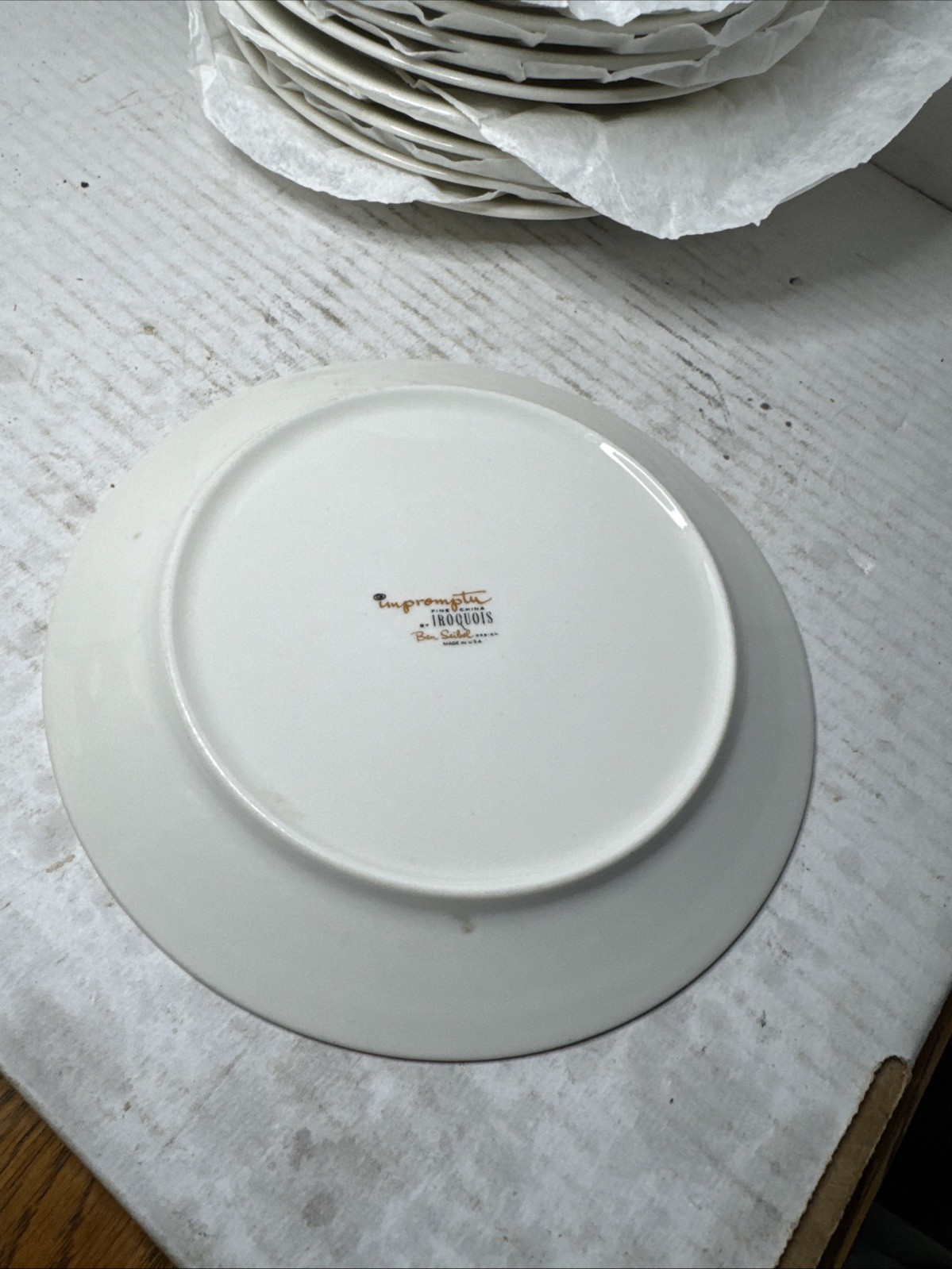 MCM Iroquois Impromptu by Ben Seibel Atomic Burst 6.5” Small Plate USA 1956 Dl