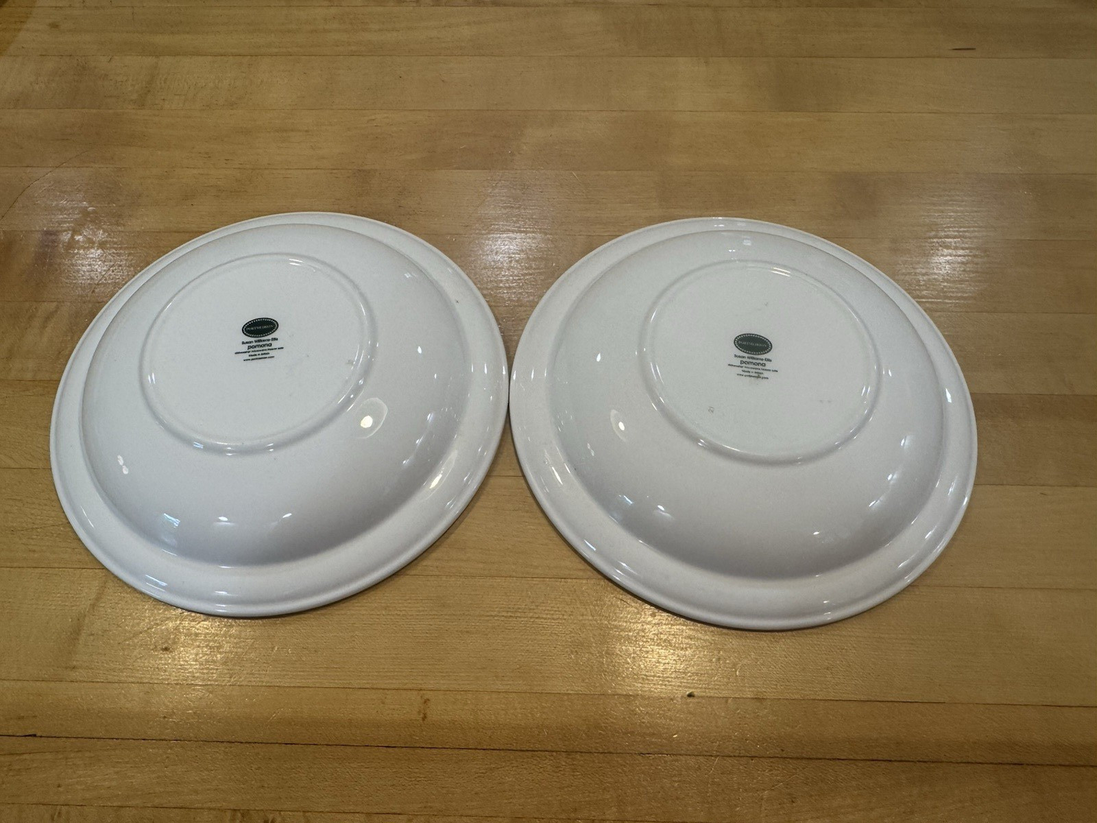 Set of 2 Portmeirion Pomona 8.5” Rimmed Soup / Pasta Bowls Royal George & Pear