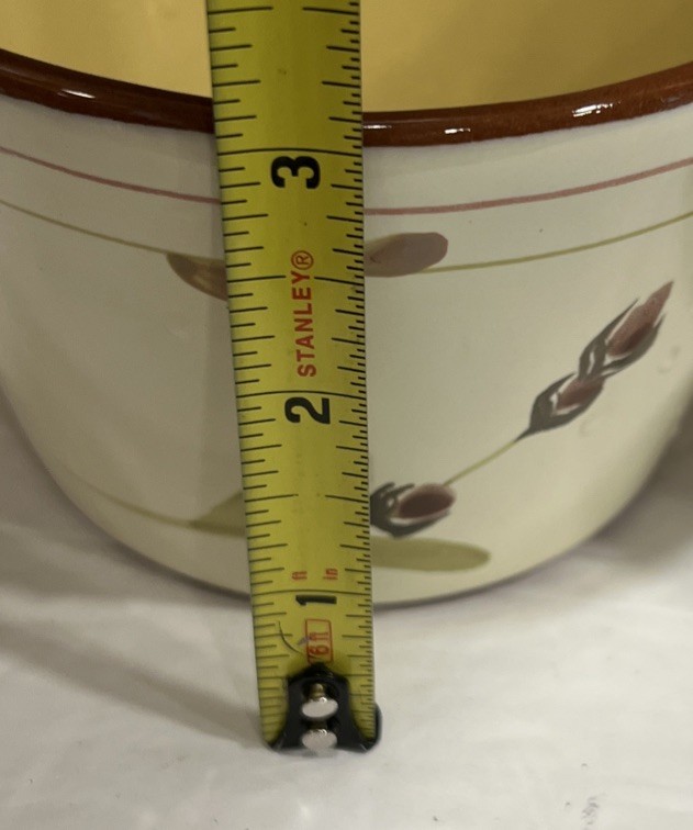 (2) CRATE & BARREL PROVENCE rustic OLIVE BRANCH Terracotta Serving Dip Bowls