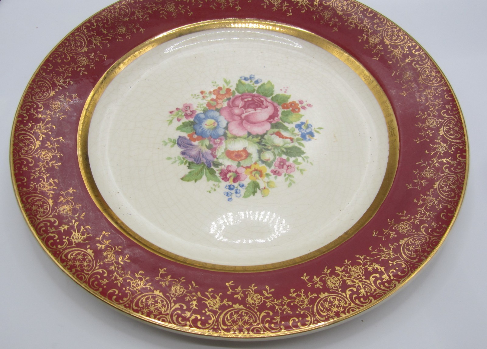 Century by Salem 23K Gold Encrusted Plate Vintage Plate Collectibles Home Decor