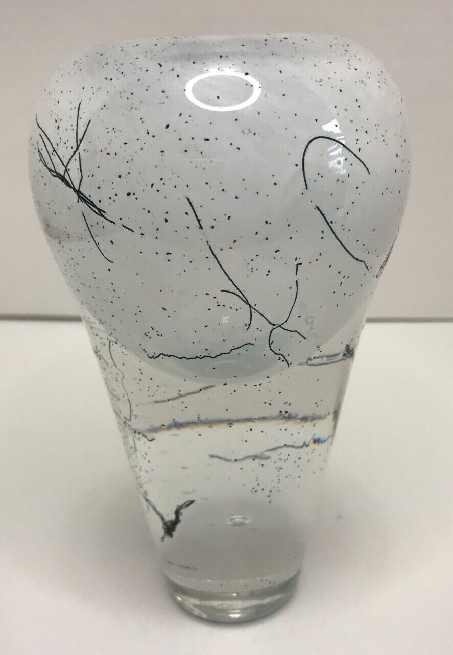 Stephen Hirt Signed Seattle Studio Art Glass Vase