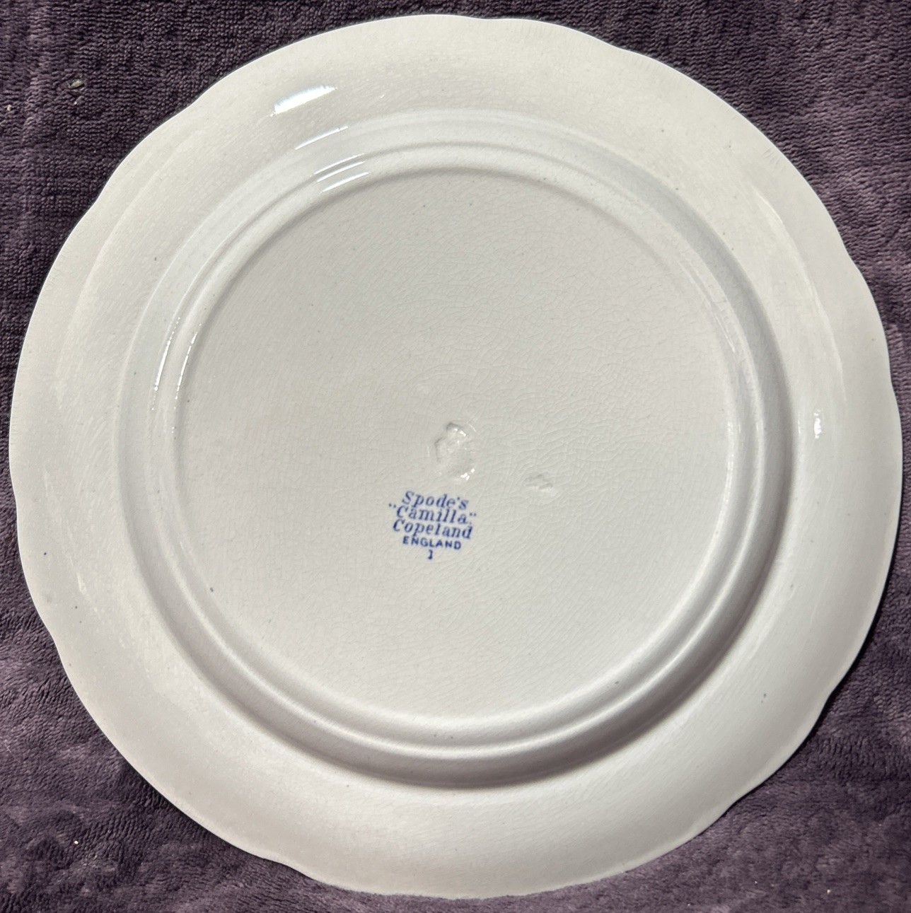 Set of 4 Vintage Copeland Spode’s Camilla Blue 10.25” Dinner Plates England