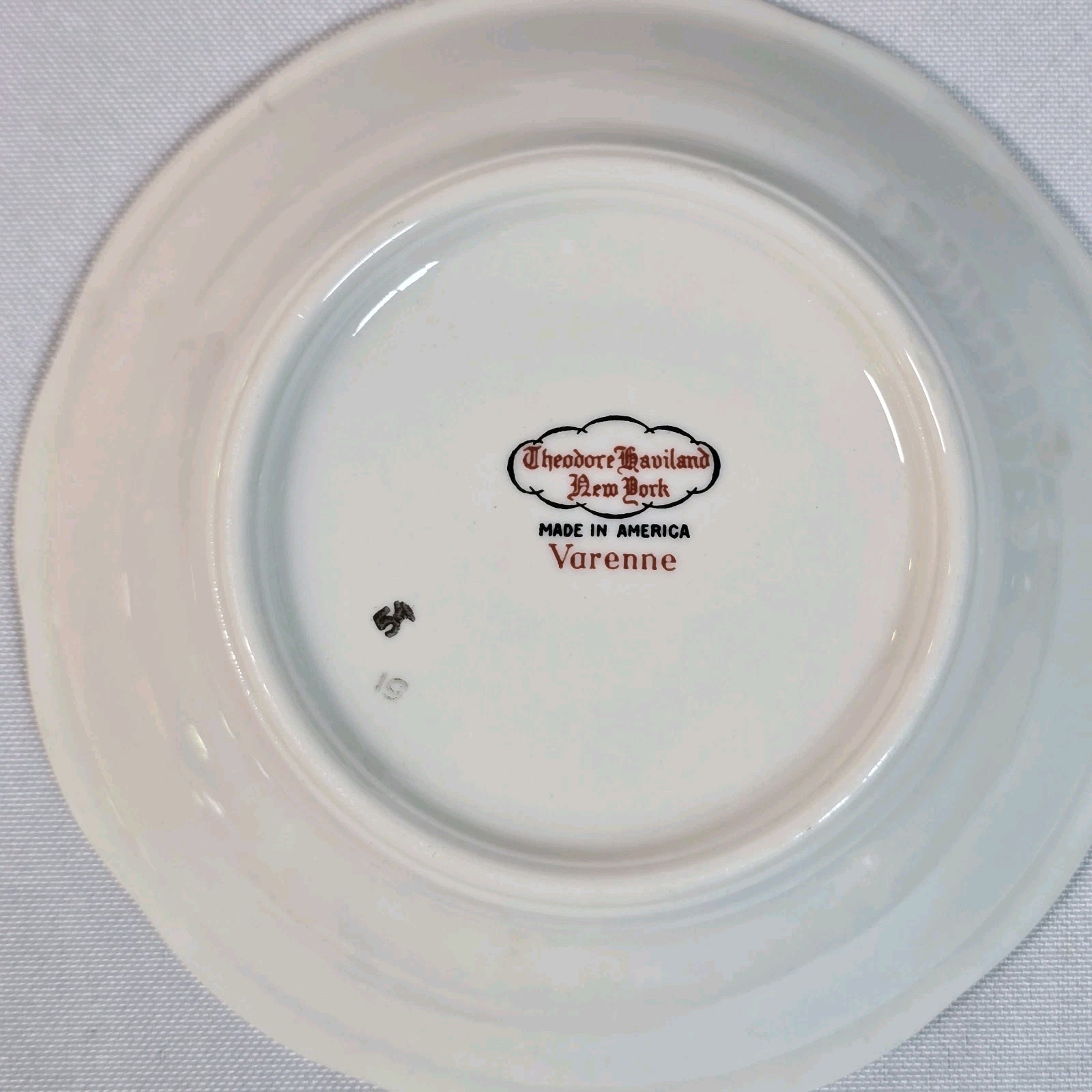 6 Theodore Haviland Varenne USA 5 in Small Dessert Fruit Bowls Tiny Roses chip*