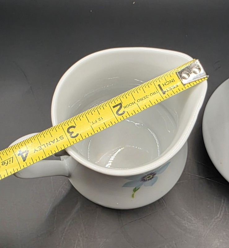 VTG Botanica by Georges Briard Ovenware Cream and Sugar Bowls Florals Bee