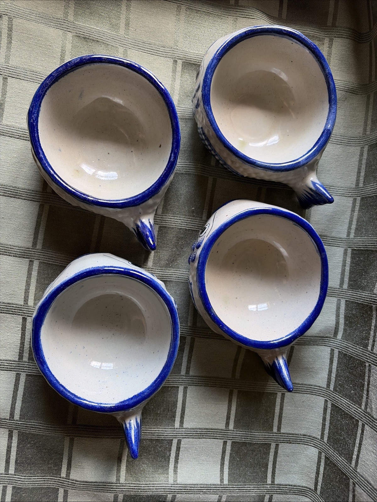 4 Mexico Ceramica Xochiquetzal Fish Bowls Pottery Teresa Duran 1972 RARE