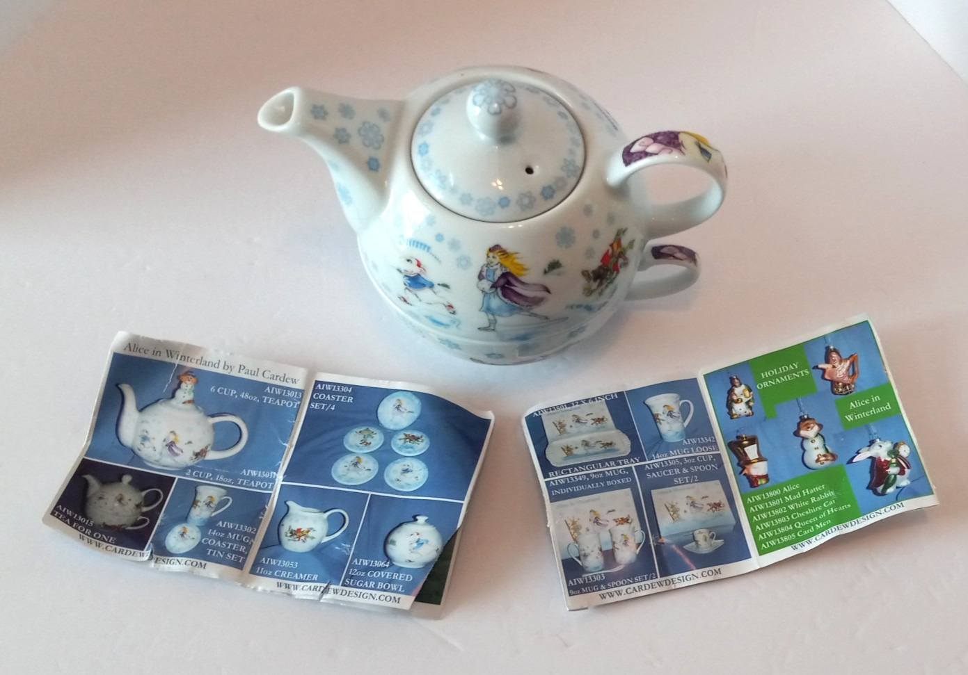 Paul Cardew Teapot “Alice in Wonderland” Tea for One