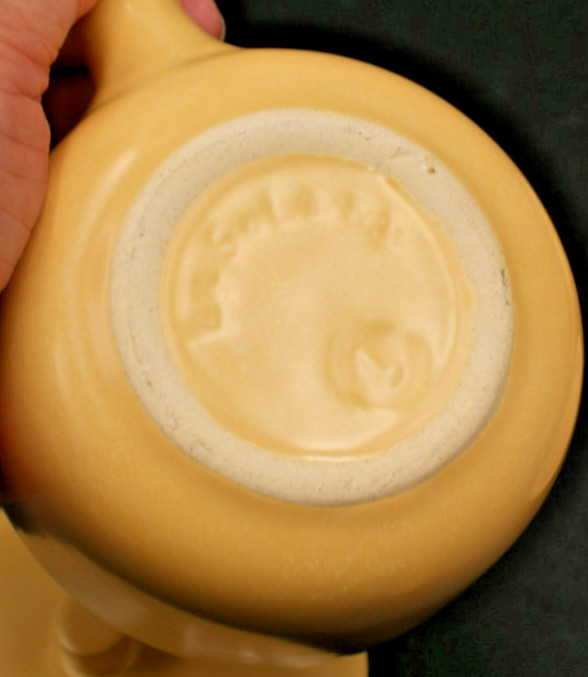 2 Yellow LA SOLANA POTTERY MCM Stoneware Small CASSEROLE / BEAN POT #L