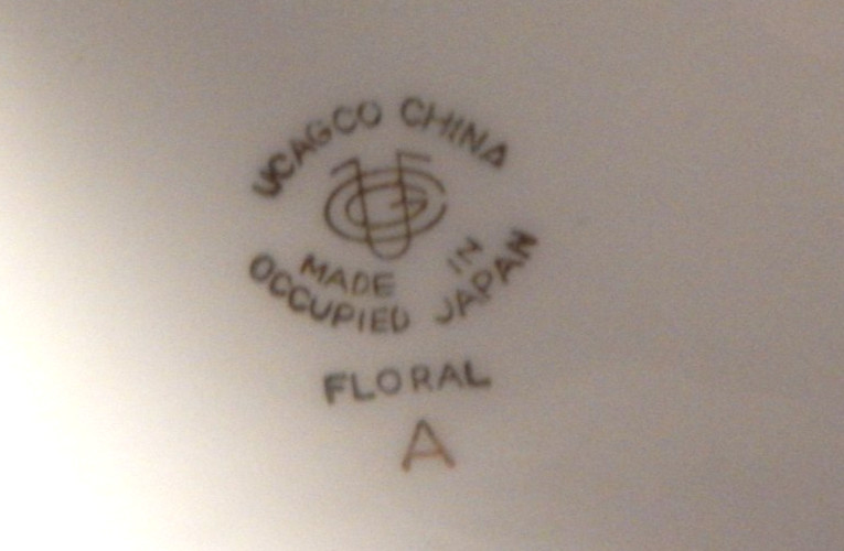 UCAGCO China Floral Motif Plates. Made in Occupied Japan 2 PC Set 6.5″ D NICE