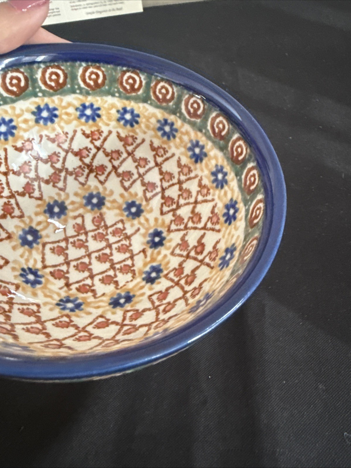 Bowl with Pedestal UNIKAT Made In Poland