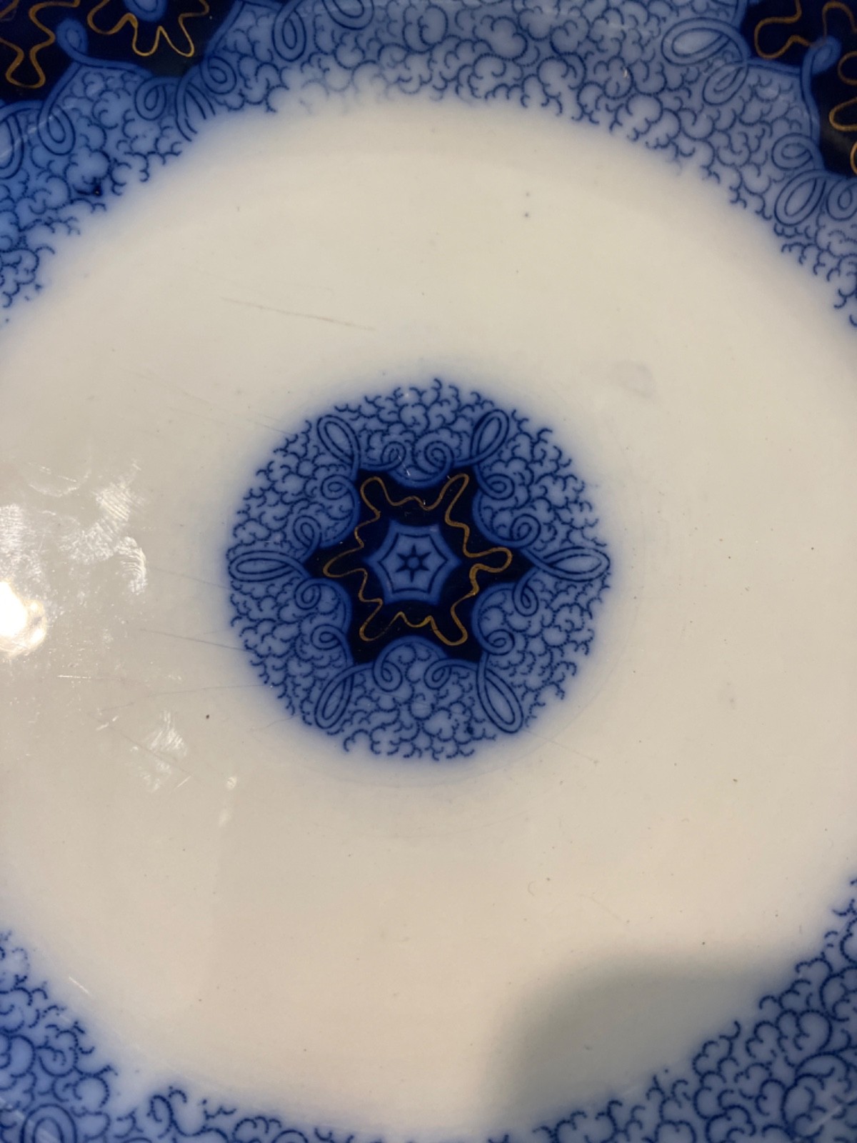 Blue Persian Moss Gold Salad Plate – Germany – 7 7/8″