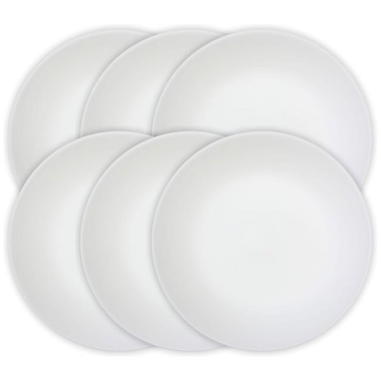 Corelle Winter Frost White 10.25″ Dinner Plate, Set of 6