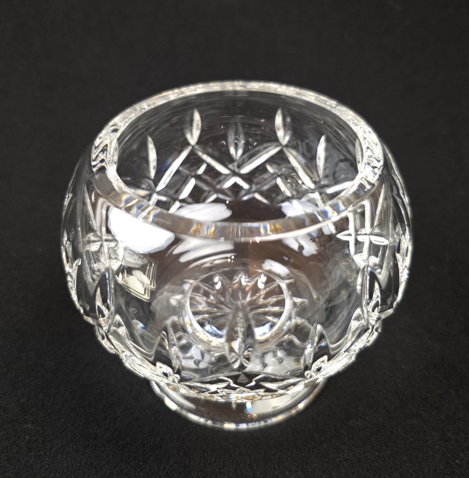 Waterford Crystal Lismore Open Round Footed Sugar Bowl Excellent 3 5/8”