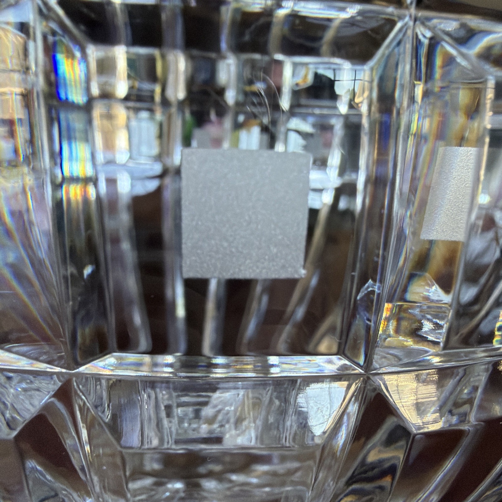 Vintage Large Waterford Marquis “Quadrata” 9.25” Crystal Centerpiece Bowl Signed