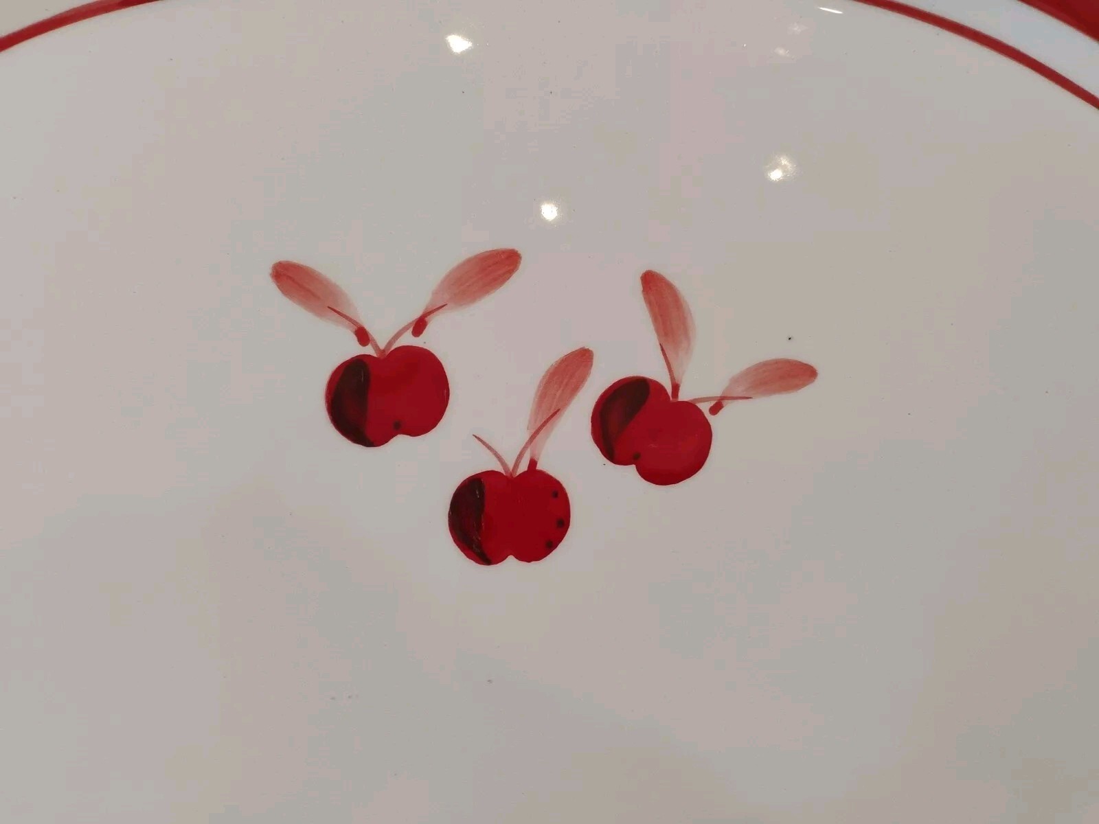 Dansk BING Cherries 16 1/2″ X 12″ Oval Serving Platter Tray Kitchen – No Chips
