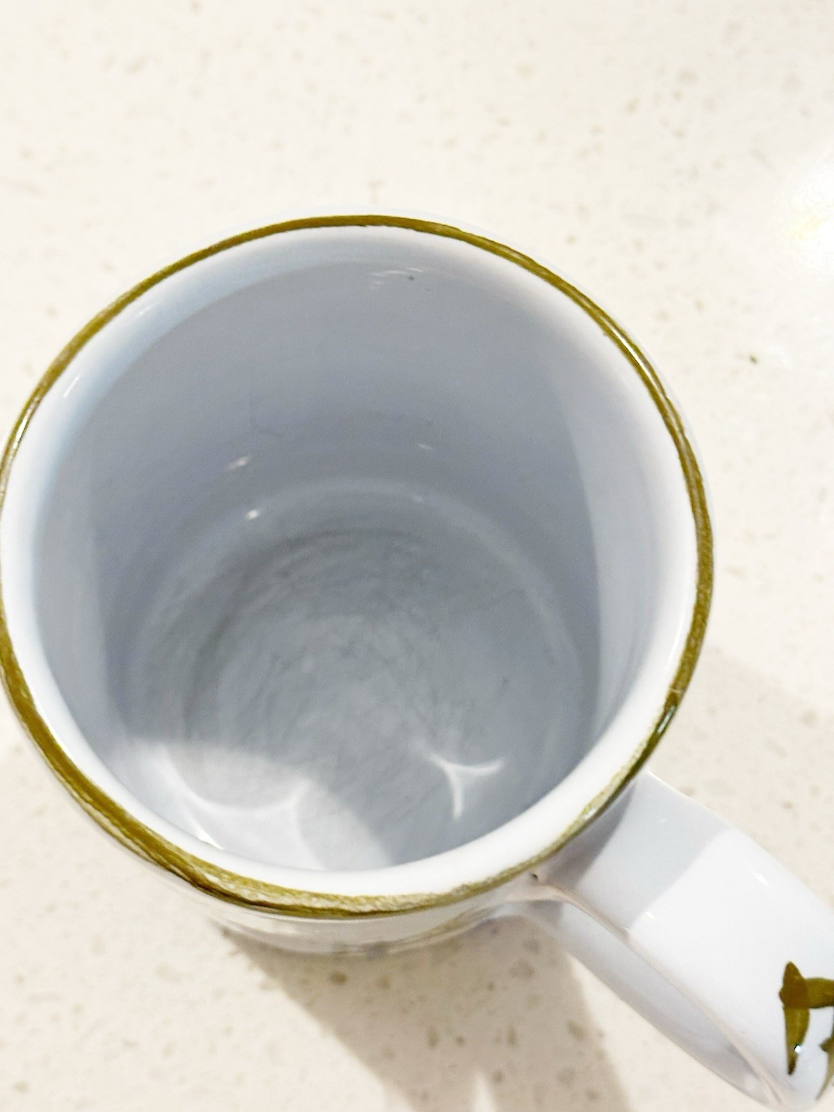 FAENZA Garofano Blue Carnation 4” Tall Mug Italy
