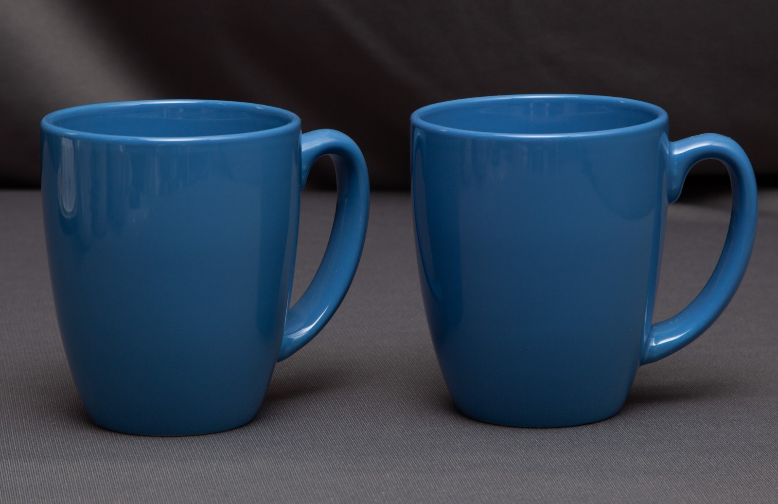 Corelle Stoneware Blue Coffee Mugs / Tea Cups Set of 2