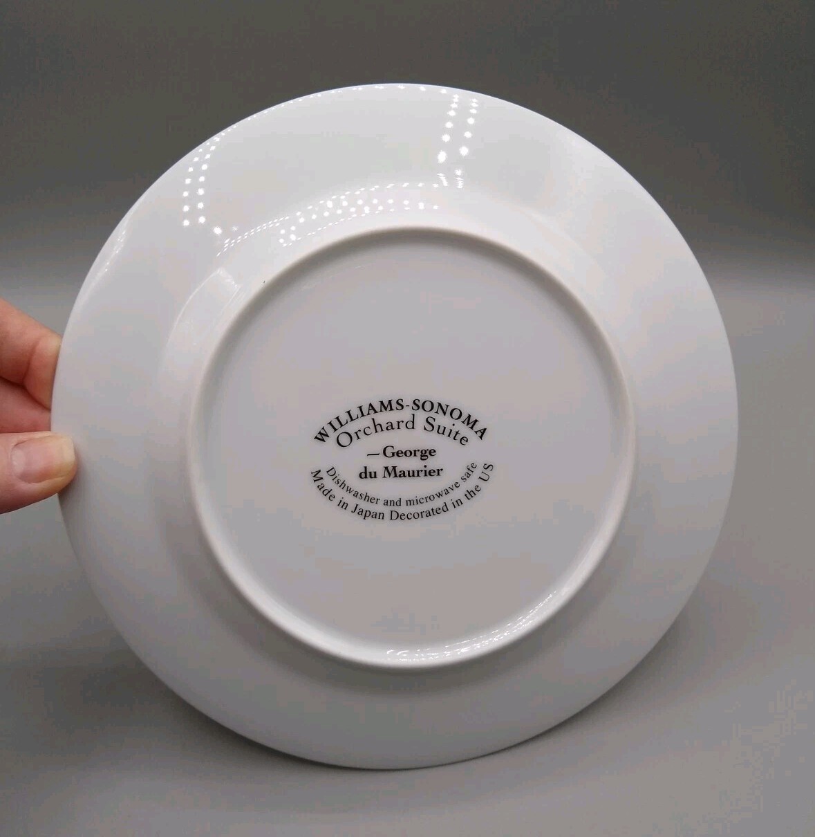 Williams Sonoma salad dessert Plates set of 3 Orchard Suite cherry peach plum