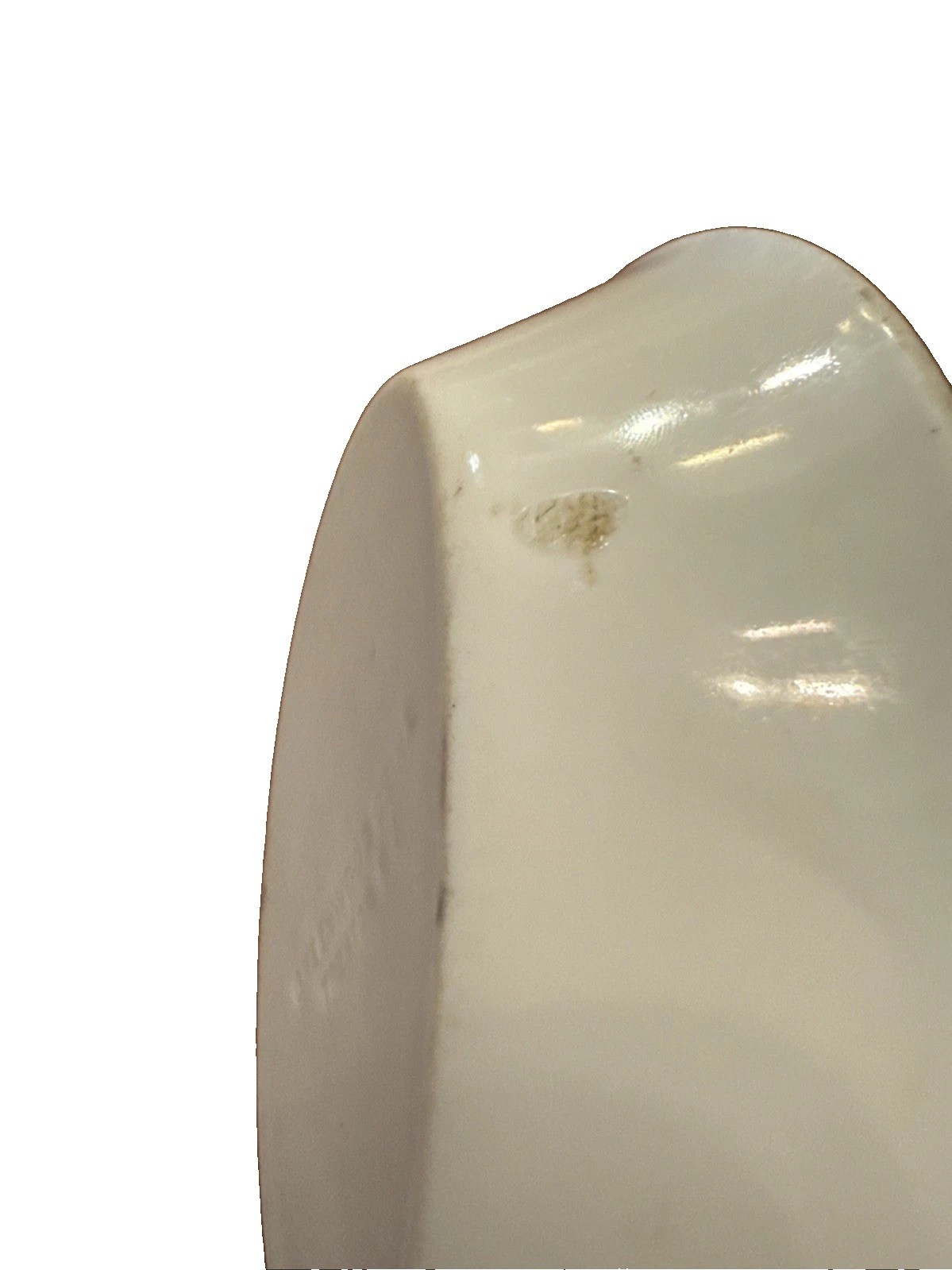 Antique White Greenwood China Trenton NJ Ironstone Soap Dish 1890s -Oval Shape
