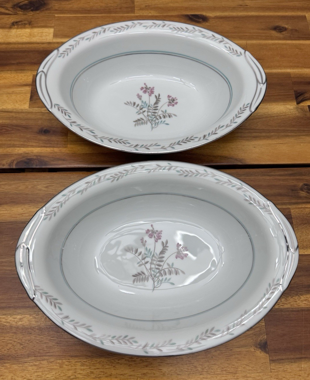 Vtg Noritake China 5608 “Bryce” 56 Piece Set – 8 Place Settings, Floral Pat. EUC