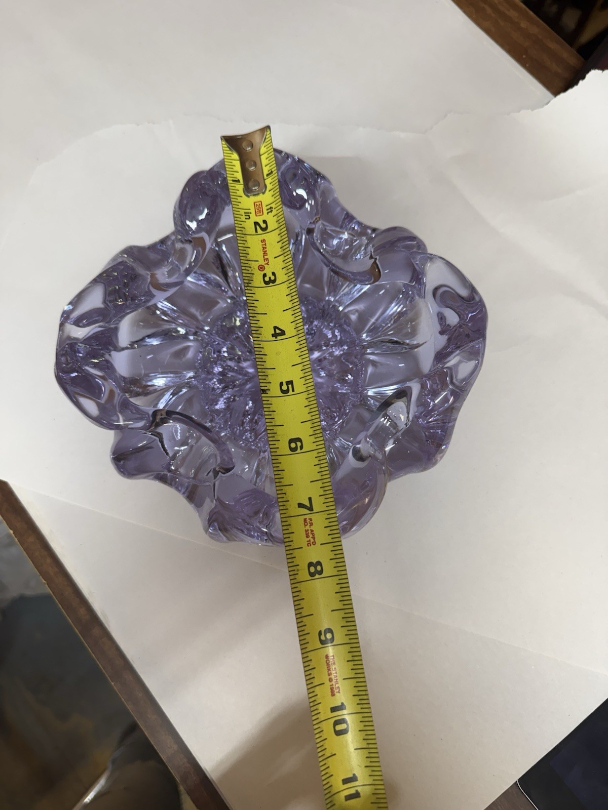 NEODYMIUM GLASS, SCARCE Glassware, VINTAGE6”1/2Tallx3”1/2 Wide, 5.62 Lbs Apprx