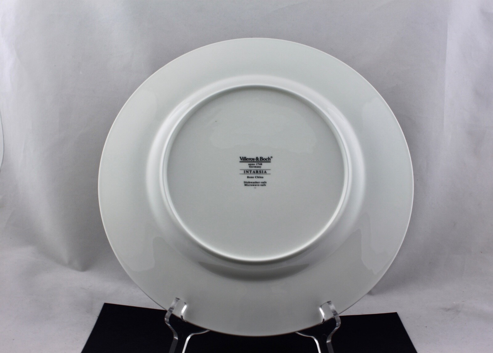VILLEROY & BOCH INTARSIA BONE CHINA 12″ LARGE ROUND CHARGER PLATTER – MINT