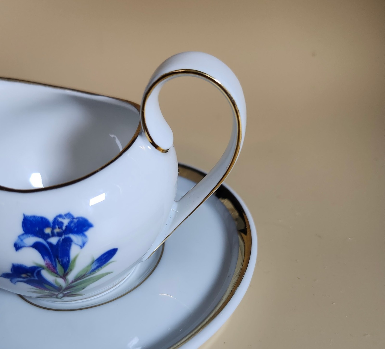 Hutschenreuther Creamer And Saucer Set From Germany (9061)