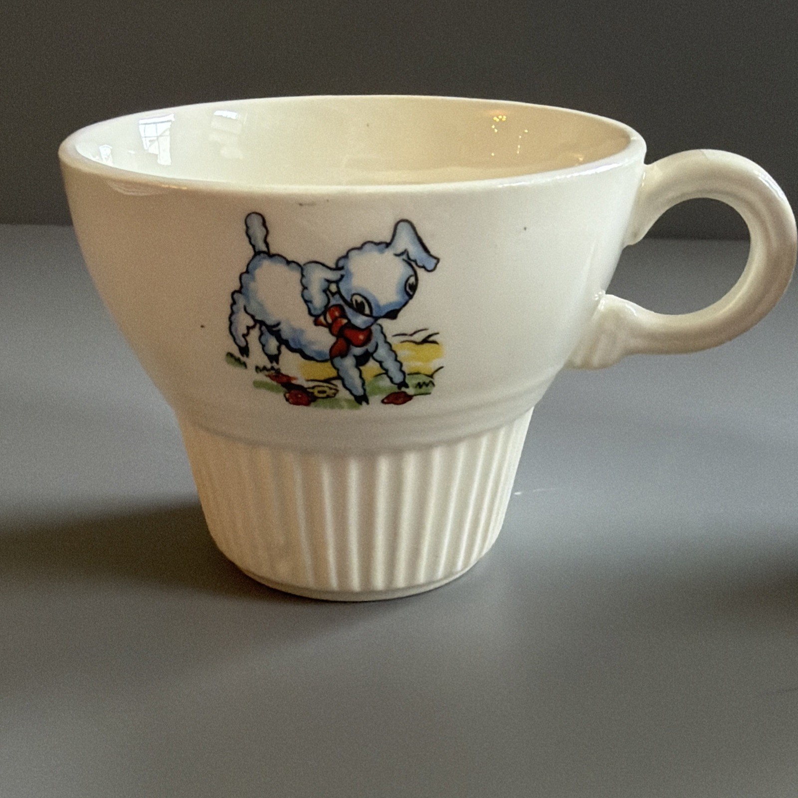 Service for 2 Victory by Salem China Co “Mary Had a Little Lamb” Tea cup Plate