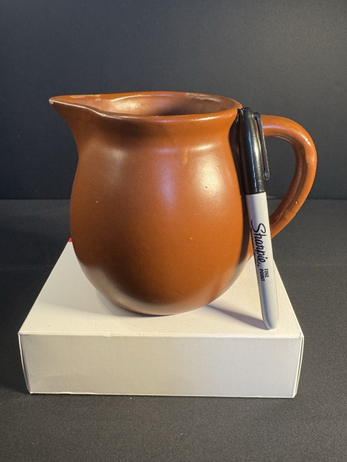 Brown Vase Water Pitcher Pottery Glazed