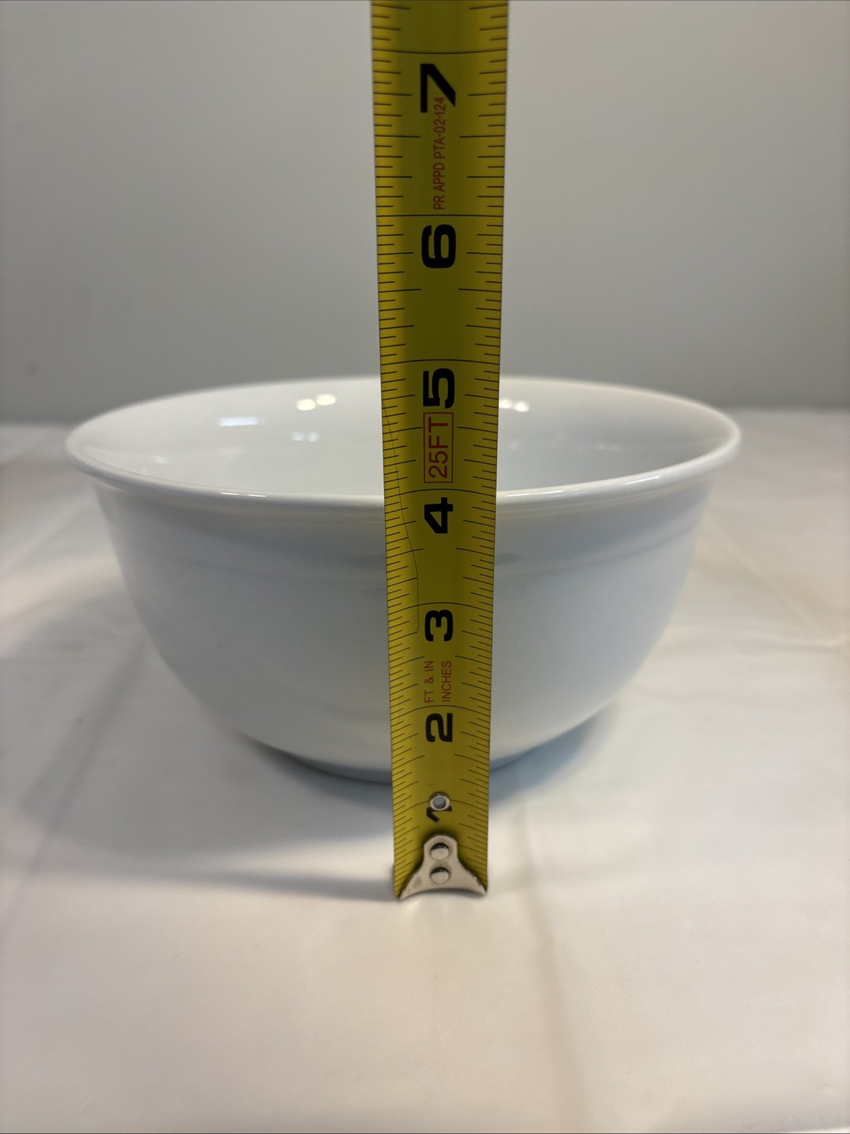 Food Network Ceramic Nesting Mixing Serving Bowls Set Of 3 White