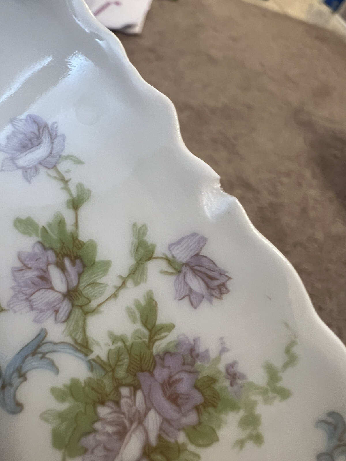 Antique RARE Haviland & Co France 8”x 7.25” Bowl Limoges Schleiger 57F China